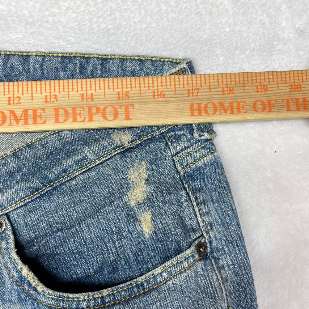 Levi's 518 Super Low Bootcut Jeans Women 16 Blue Denim Pockets Classic - 34X30.5 - Picture 3 of 15